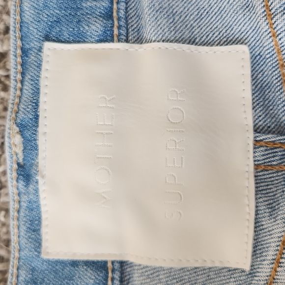 MOTHER Superior Tomcat Distressed Jeans, Size 28 - Picture 4 of 7